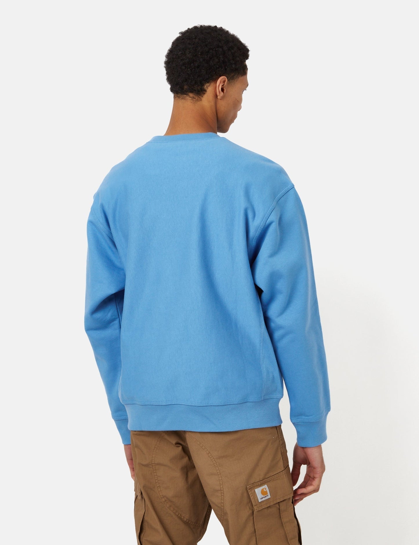 American Script Sweatshirt - Piscine Blue