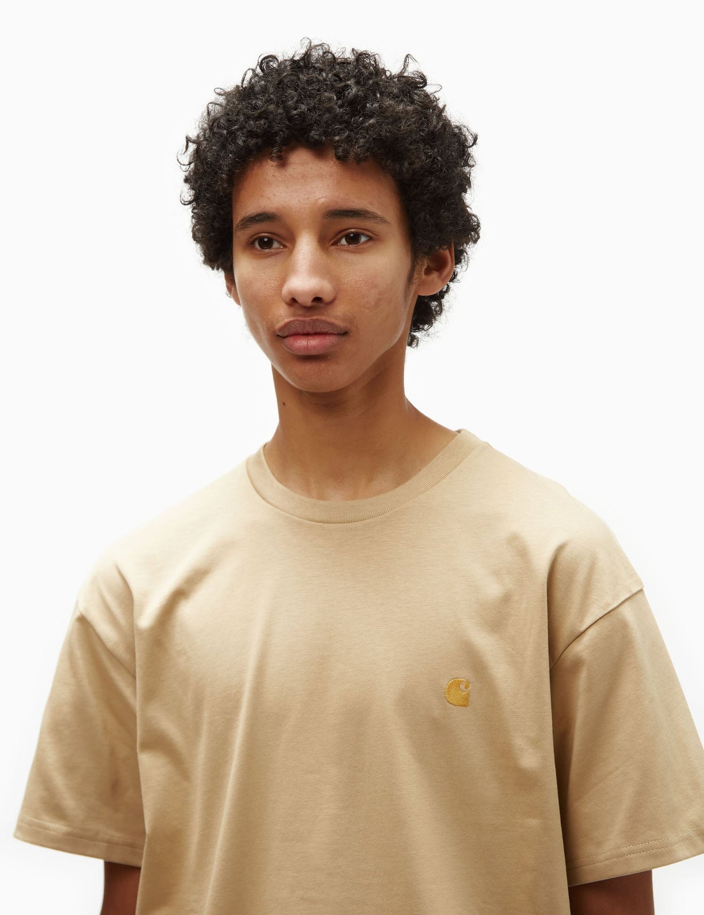 Chase T-Shirt (Loose) - Sable Khaki/Gold