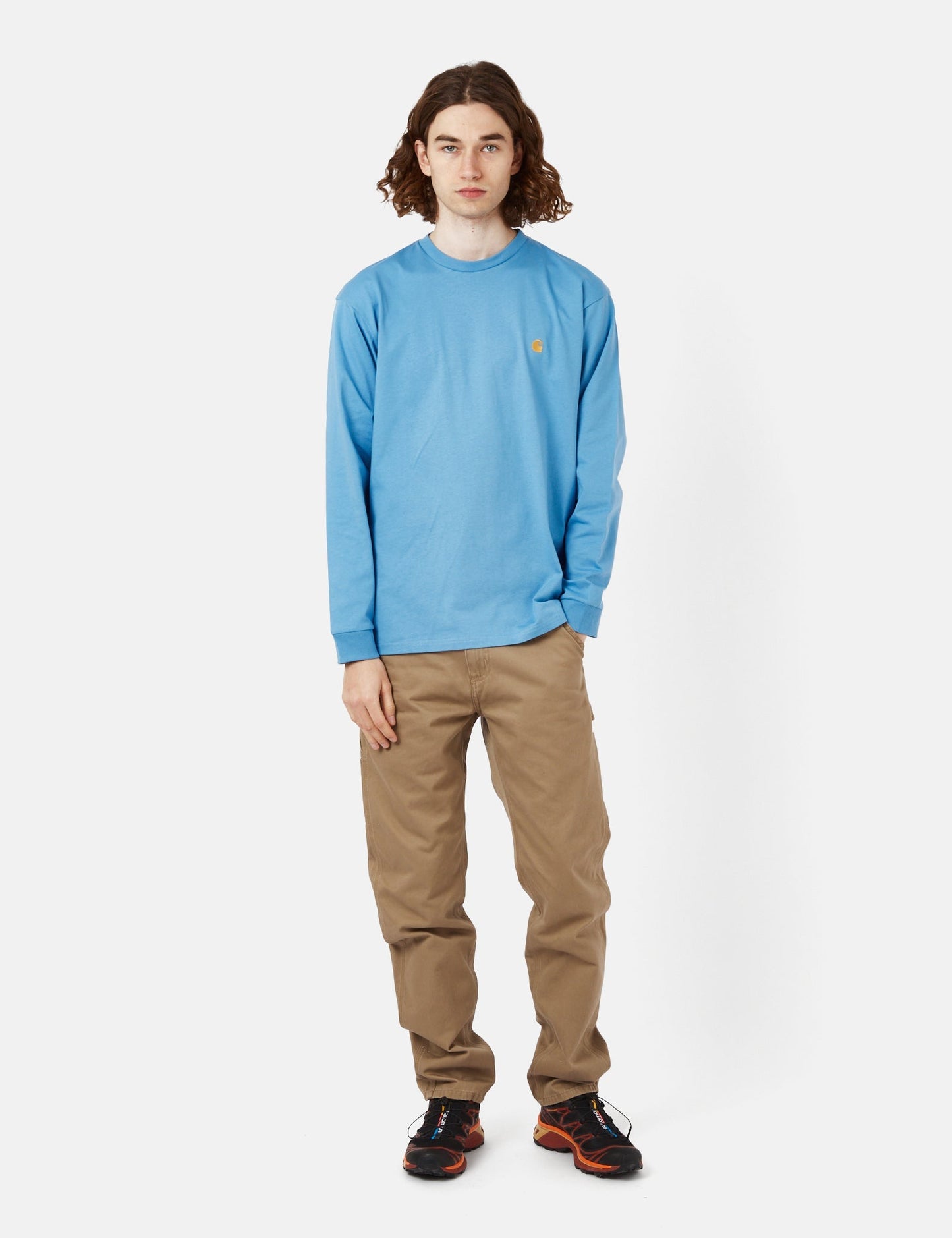 Chase Long Sleeve T-Shirt (Loose) - Piscine Blue