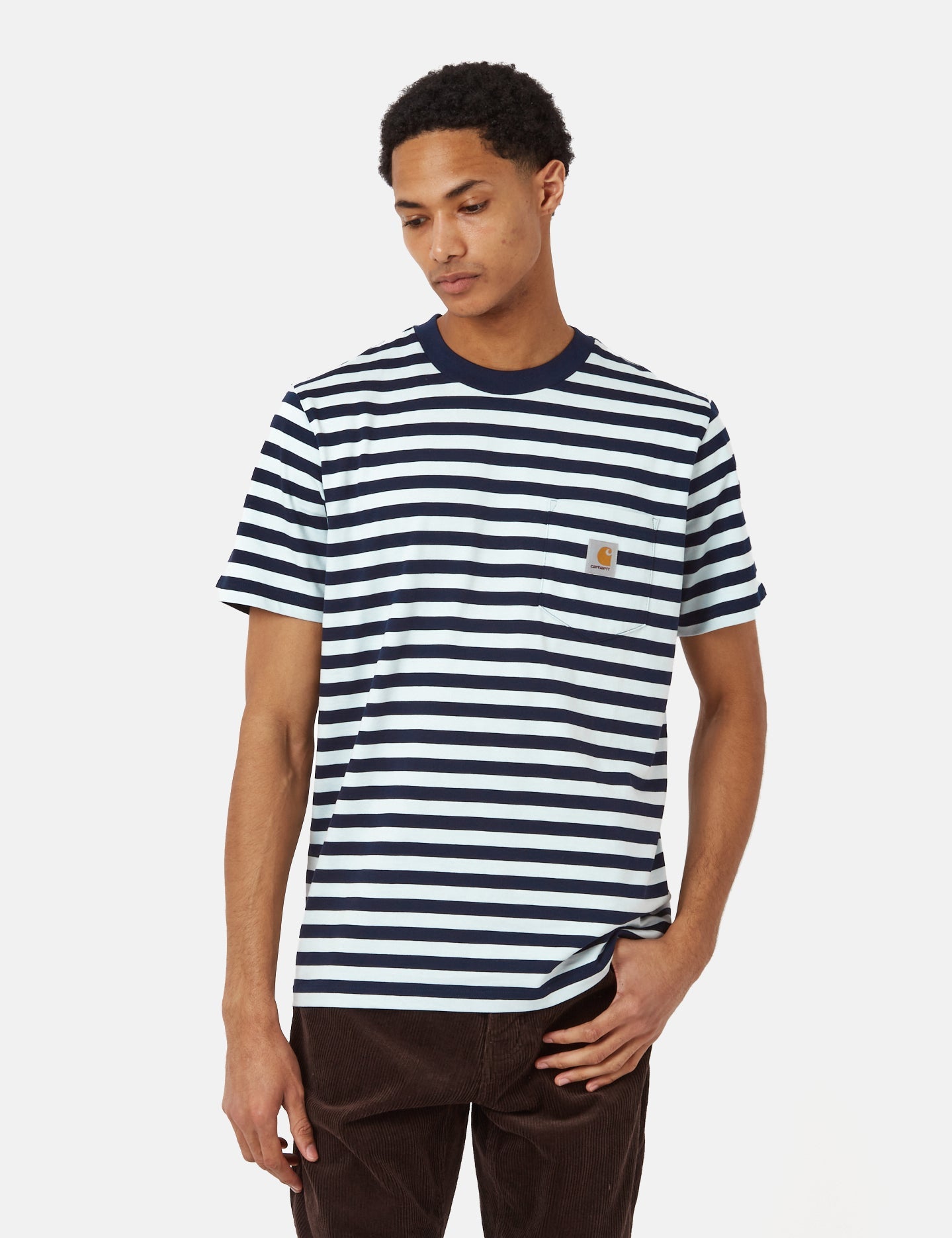 Scotty Stripe Pocket T-Shirt (Regular) - Atom Blue/Icarus Blue