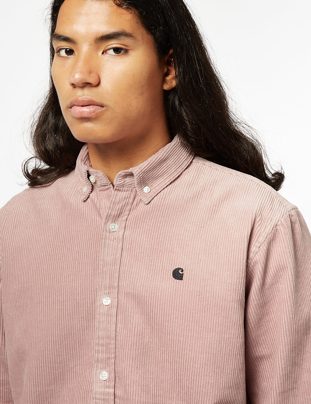 Madison Shirt (Fine Cord) - Glassy Pink