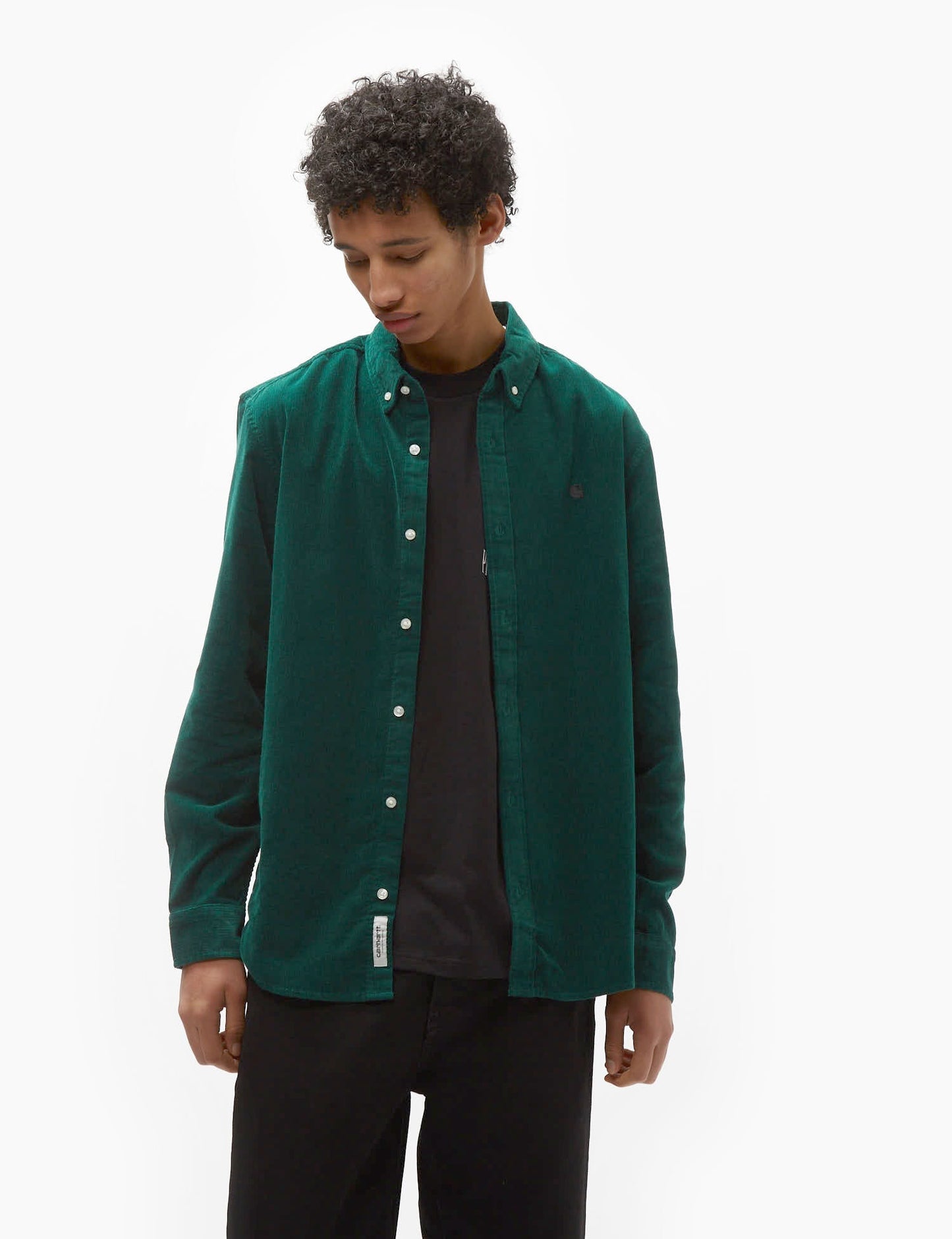 Madison Fine Cord Shirt - Chervil Green