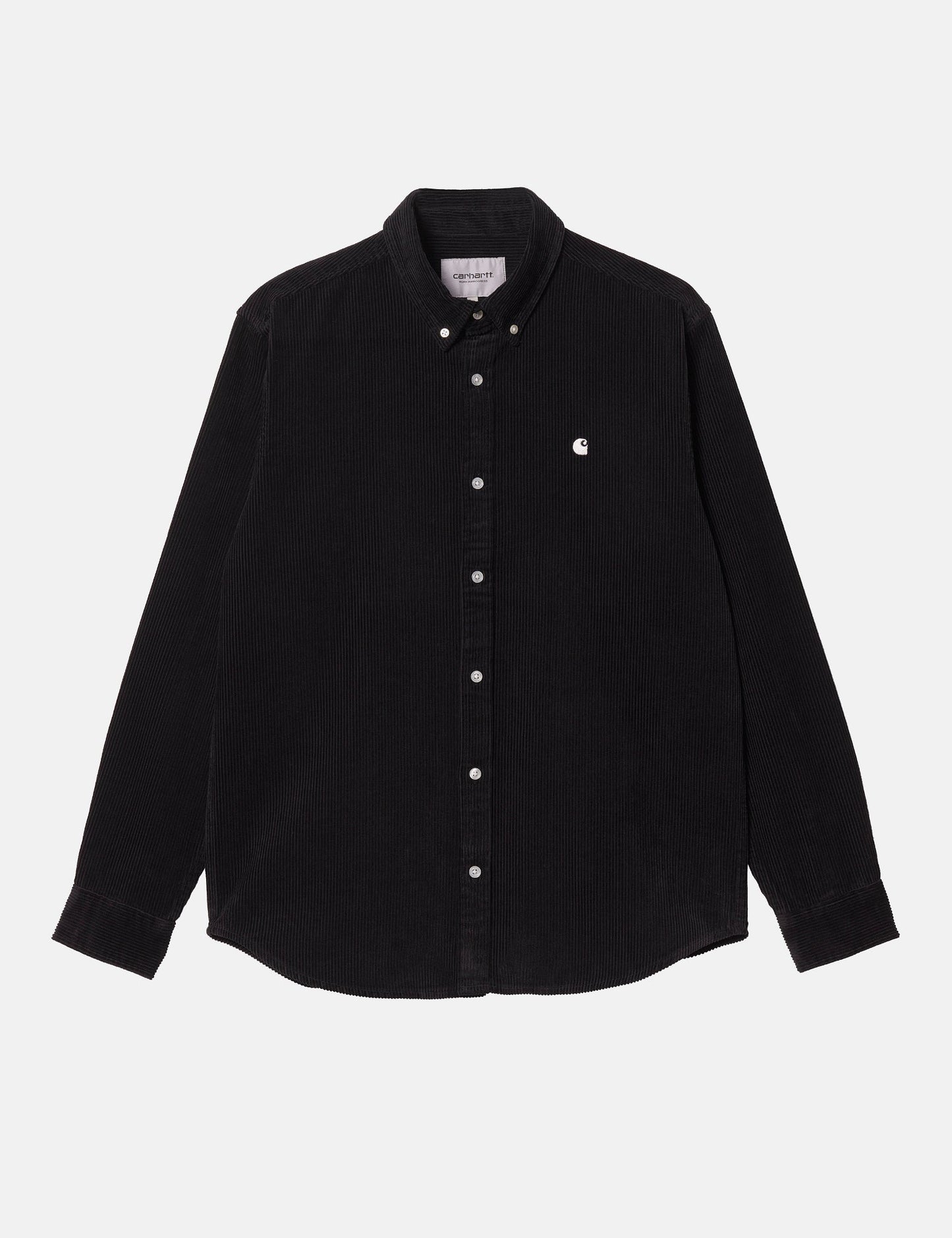 Madison Fine Cord Shirt (Regular) - Black/Wax