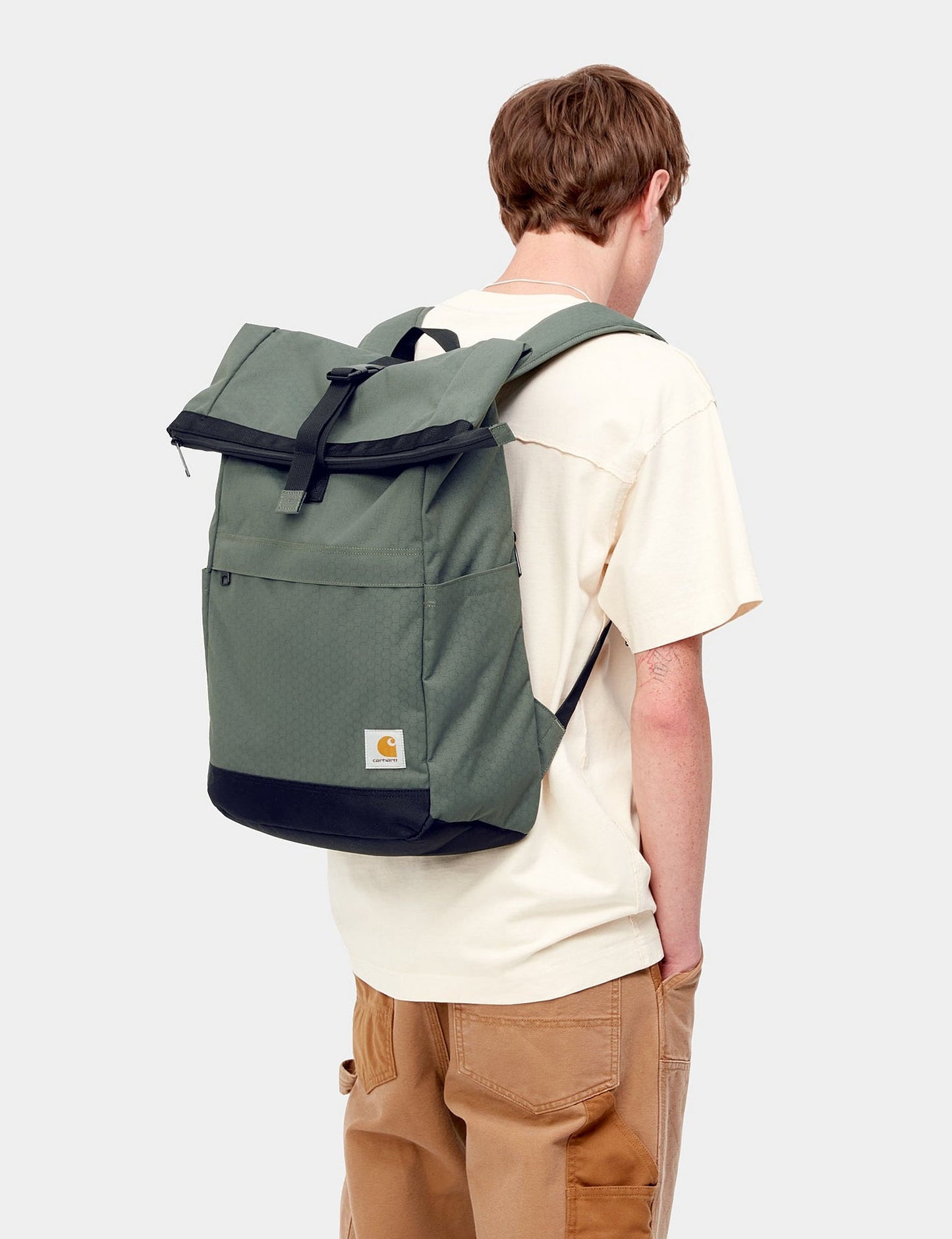 Leon Rolltop Backpack - Boxwood Green