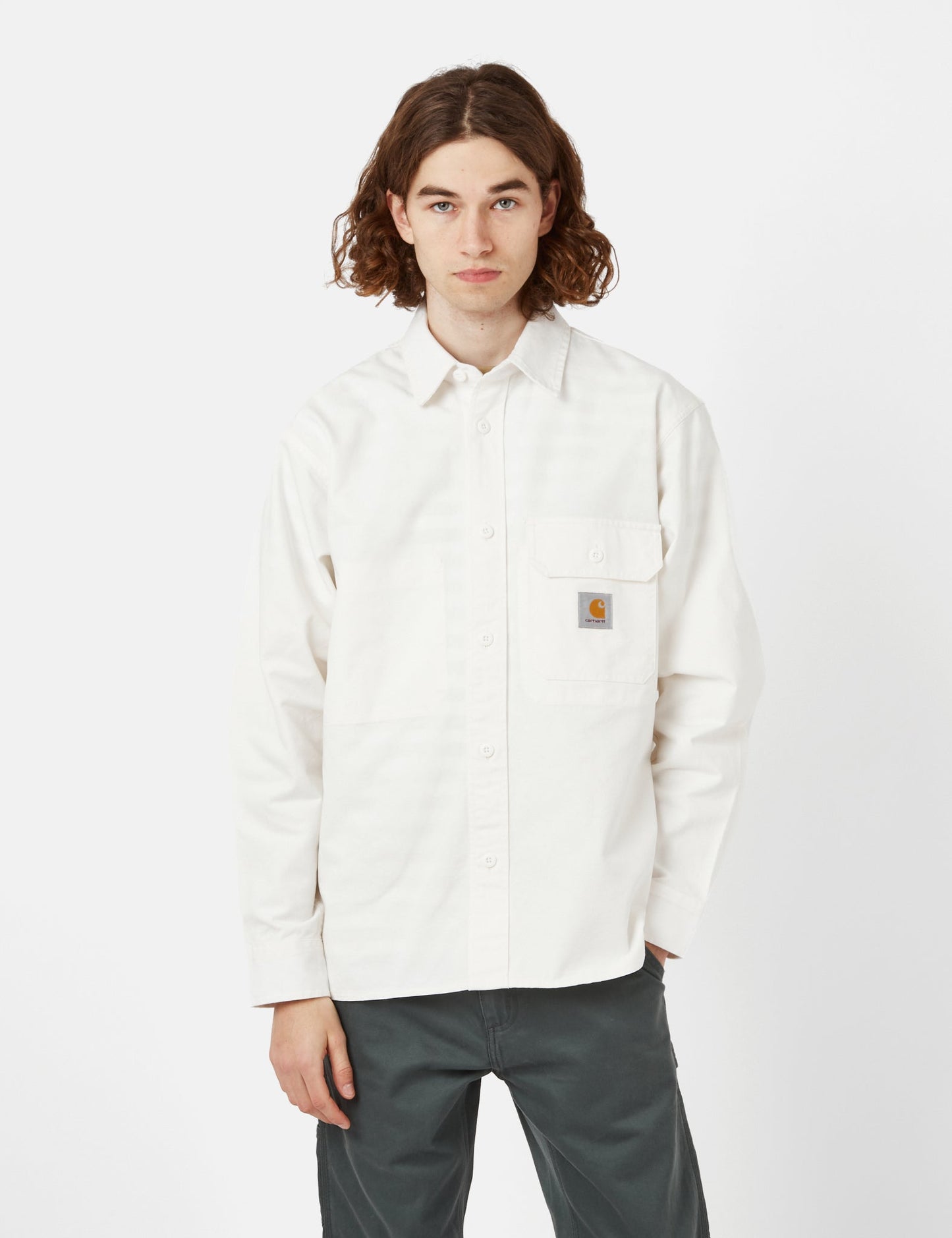 Reno Shirt Jacket (Garment Dyed) - Off - White