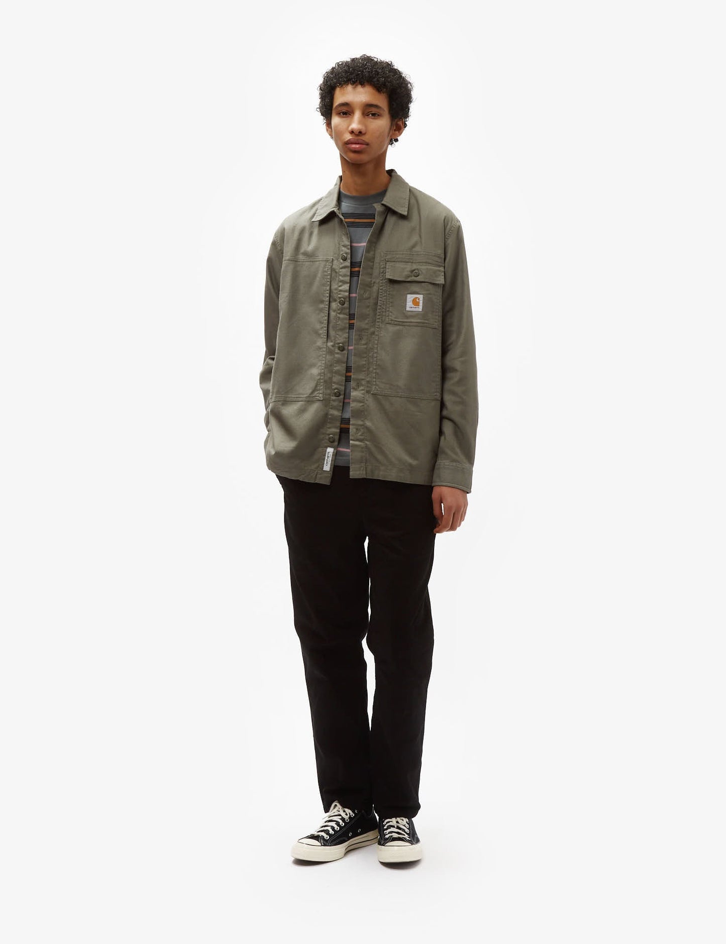 Charter Long Sleeve Shirt (Loose) - Smoke Green