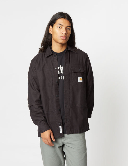 Charter Long Sleeve Shirt (Loose) - Black