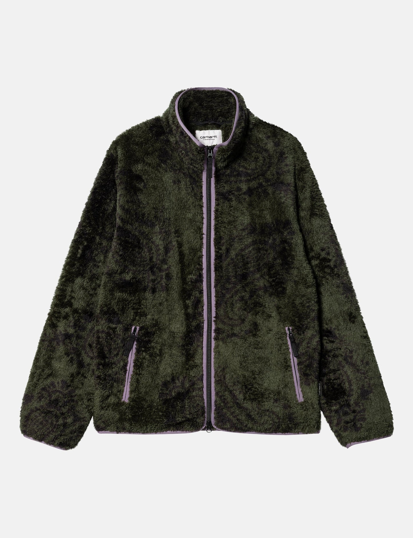 Jebson Sweat Jacket (Paisley Big Print) - Plant Green/Glassy Purple