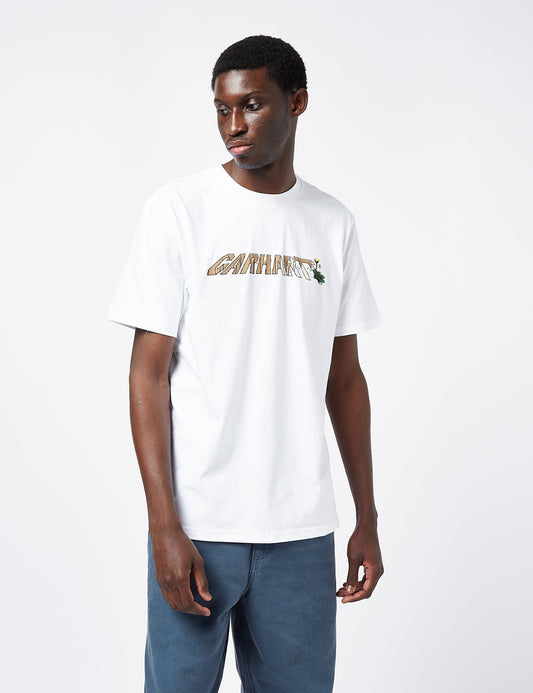 Dandelion Script T-Shirt (Regular) - White