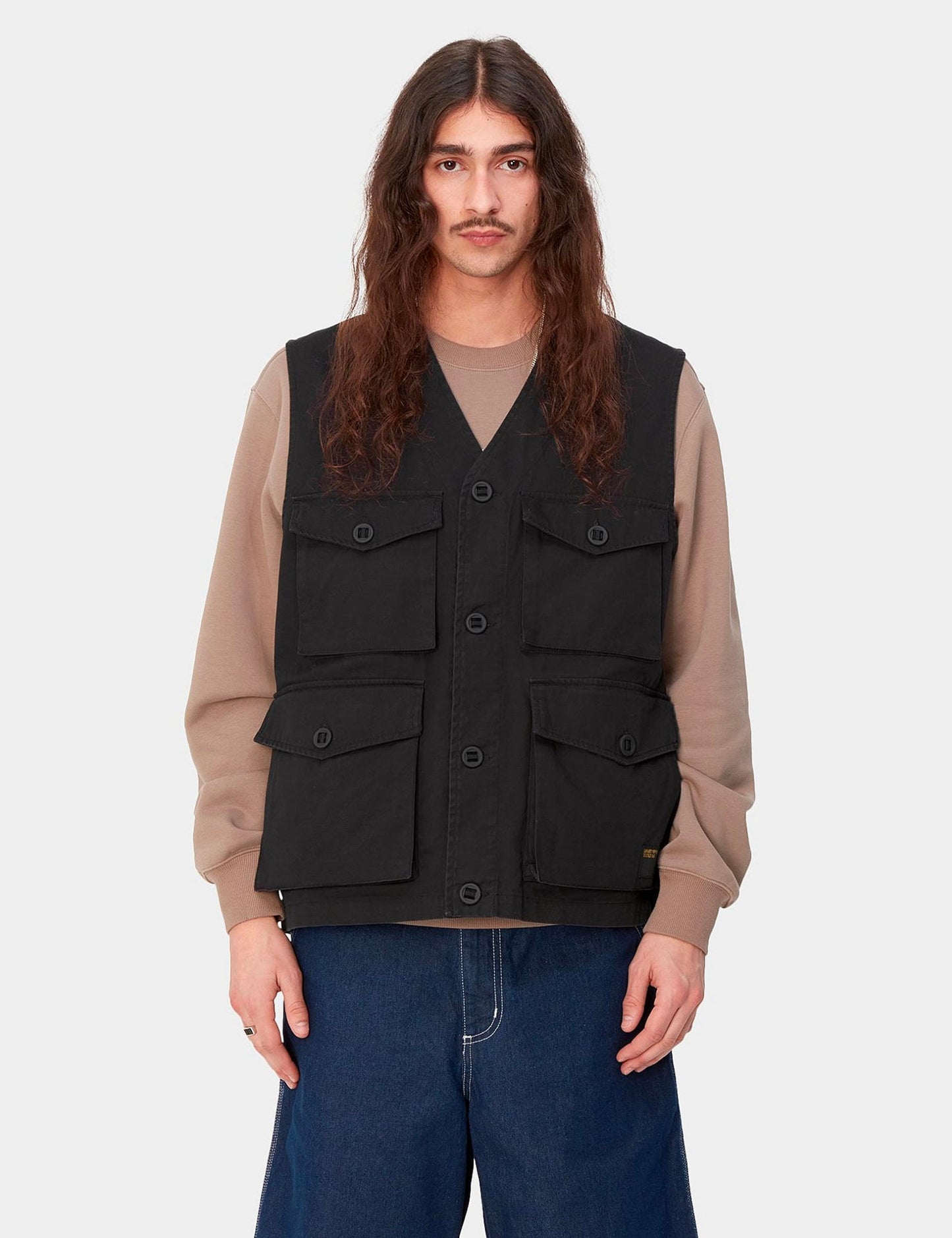 Unity Vest - Black Heavy Enzyme Wash