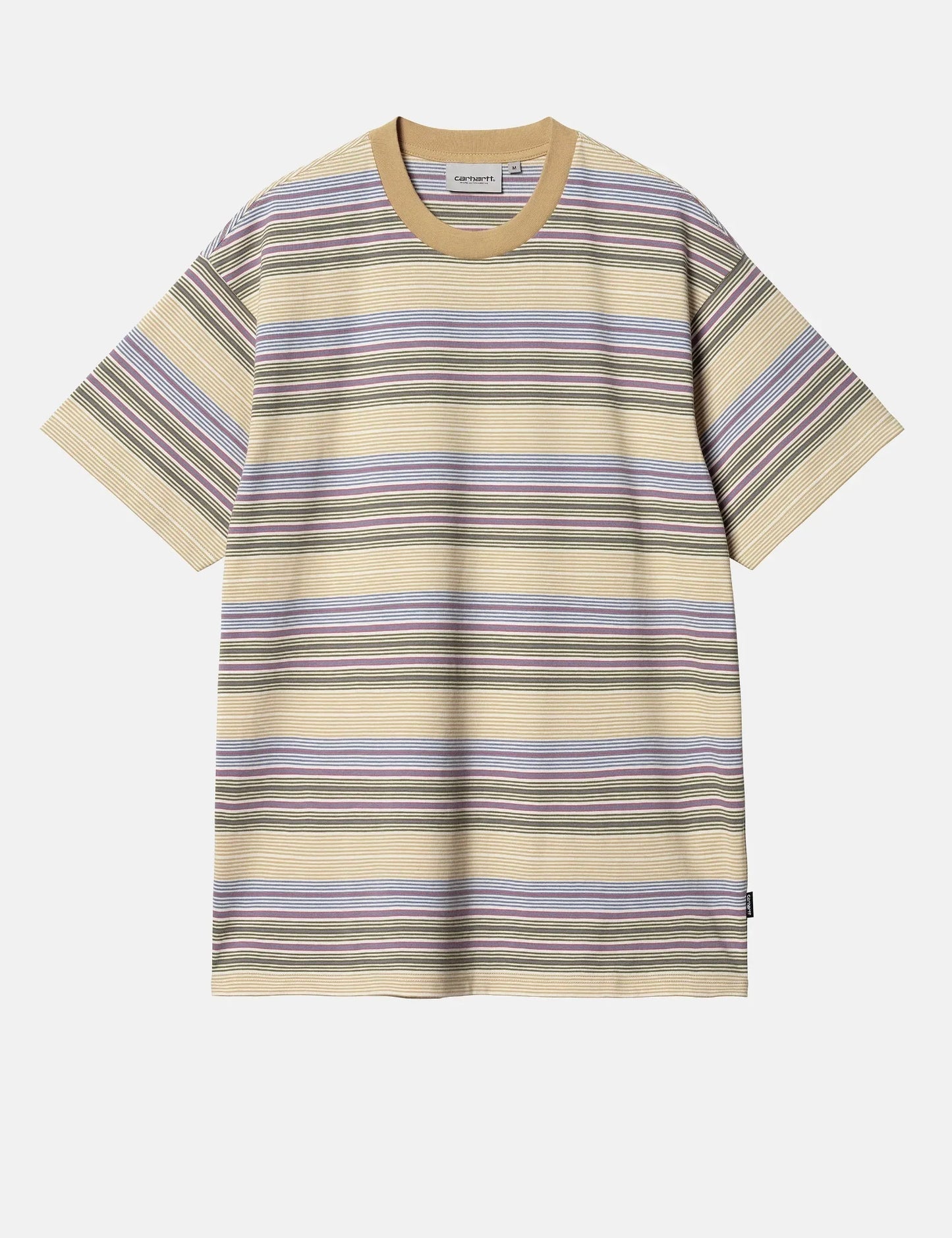 Coby Stripe T-Shirt (Loose) - Bourbon Brown