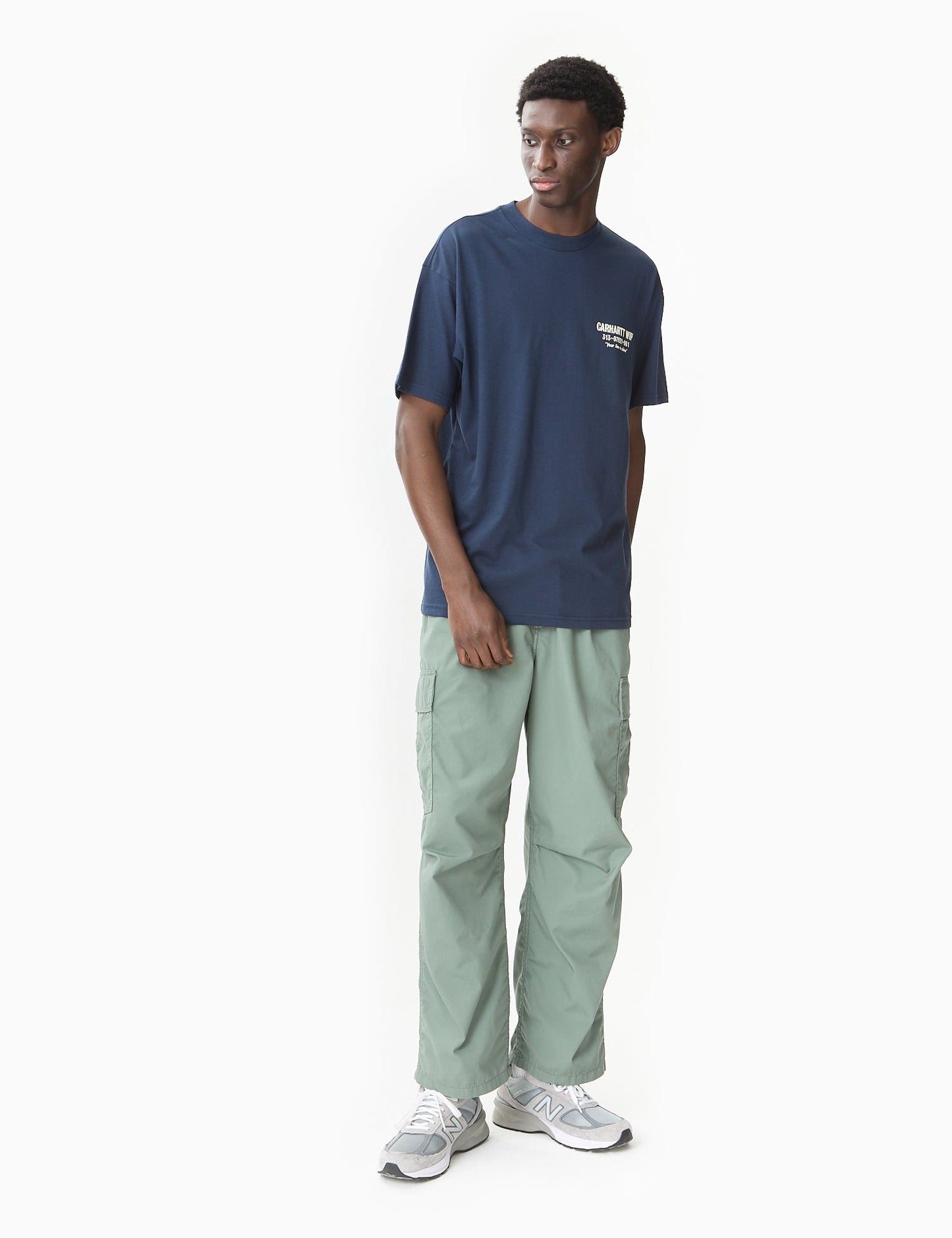 Cole Cargo Pant - Park Green Rinsed